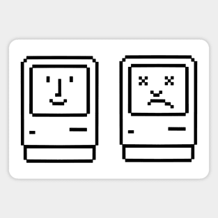 Macintosh Classic Happy and Sad Magnet